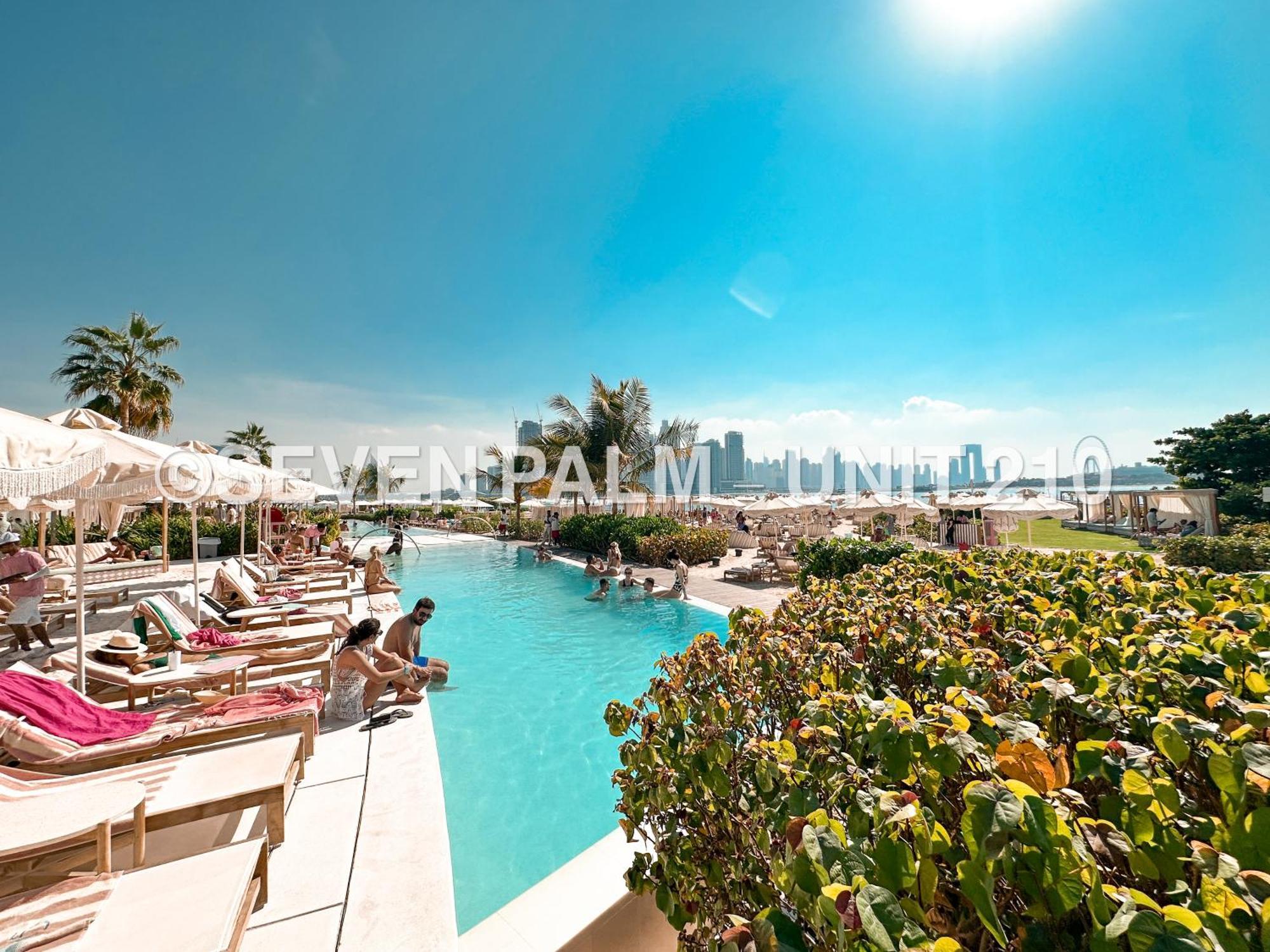Luxus-Studio Mit Private Beach In Top-Lage, Meerblick & Infinity Pool! 두바이 외부 사진