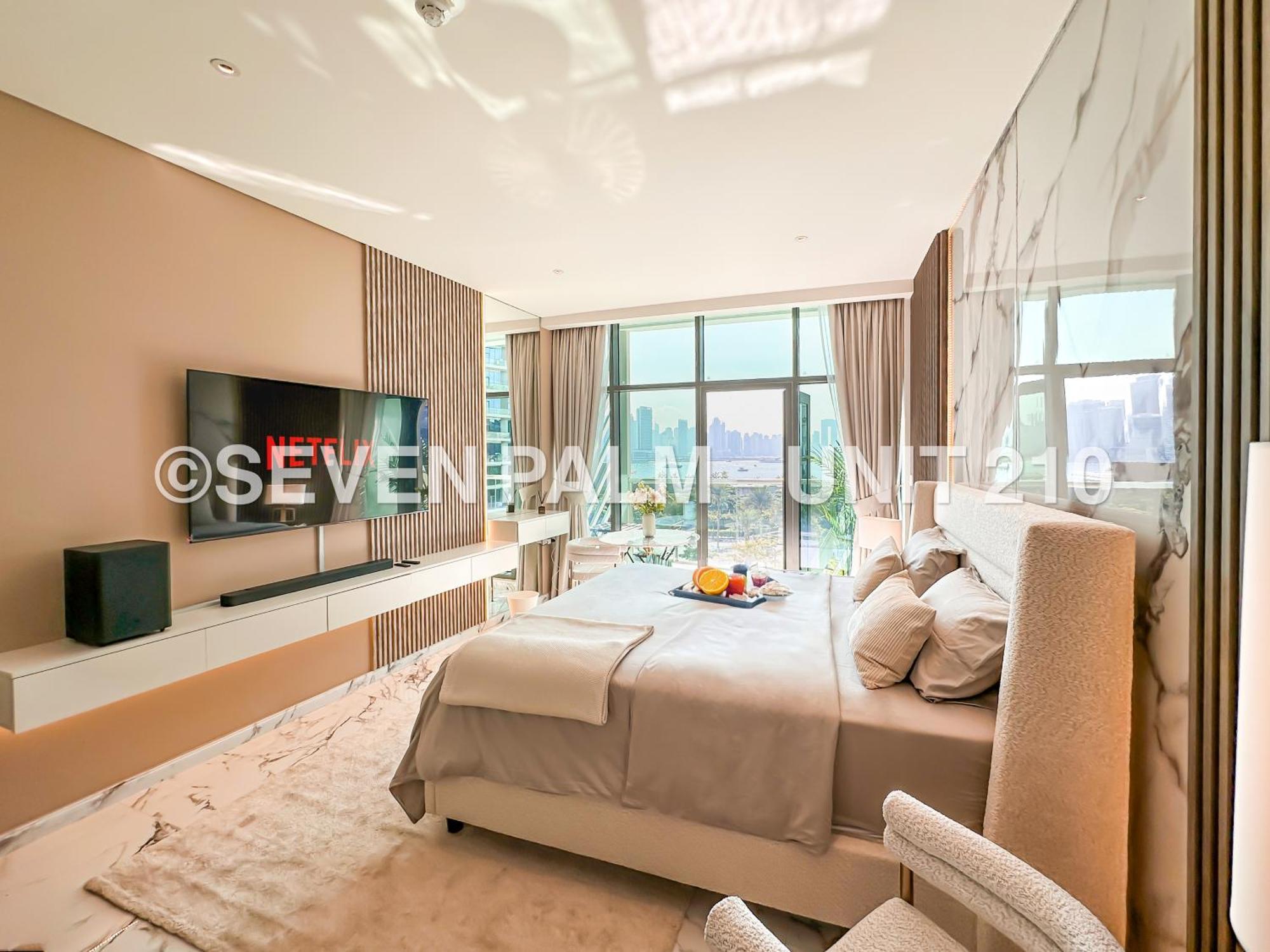 Luxus-Studio Mit Private Beach In Top-Lage, Meerblick & Infinity Pool! 두바이 외부 사진