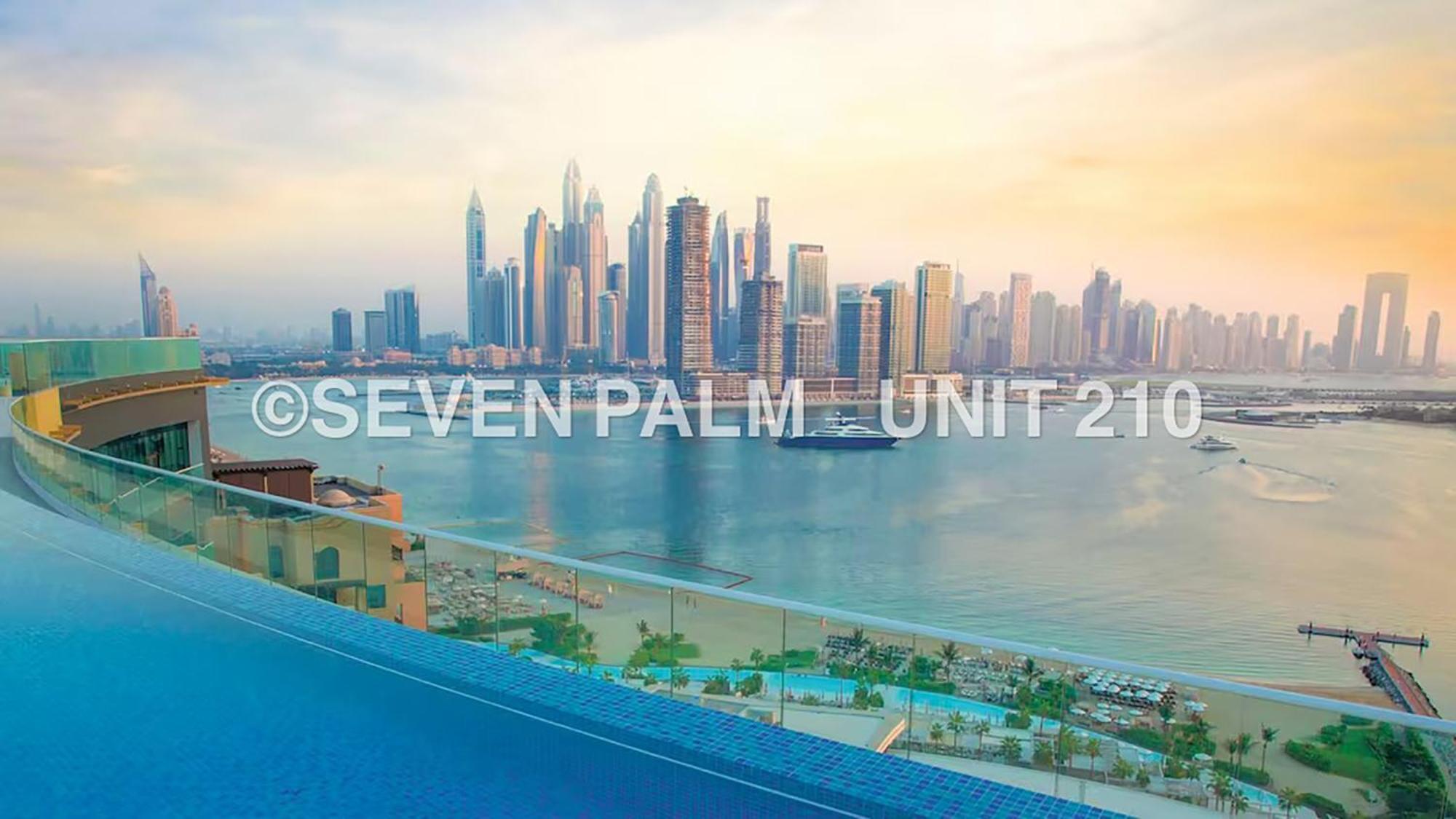 Luxus-Studio Mit Private Beach In Top-Lage, Meerblick & Infinity Pool! 두바이 외부 사진