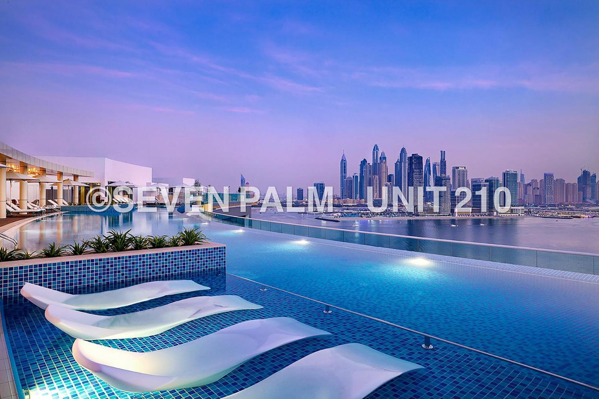 Luxus-Studio Mit Private Beach In Top-Lage, Meerblick & Infinity Pool! 두바이 외부 사진